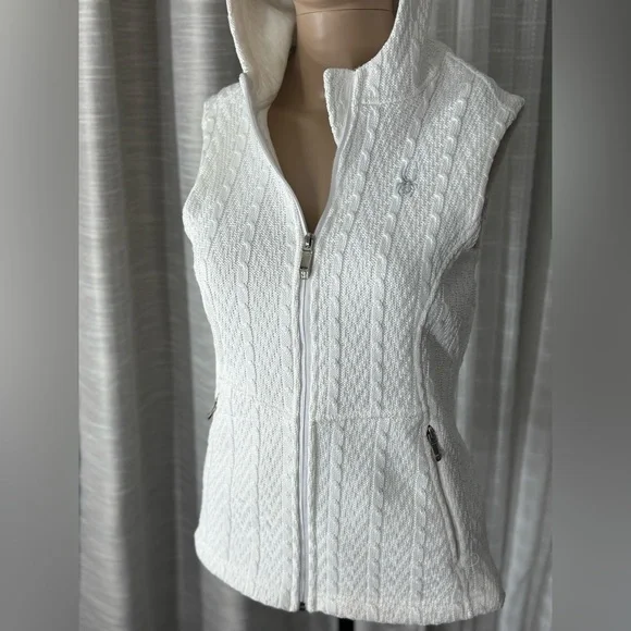 Spyder Core Knit Quilted Hooded Sweater Vest - Picture 2 of 14